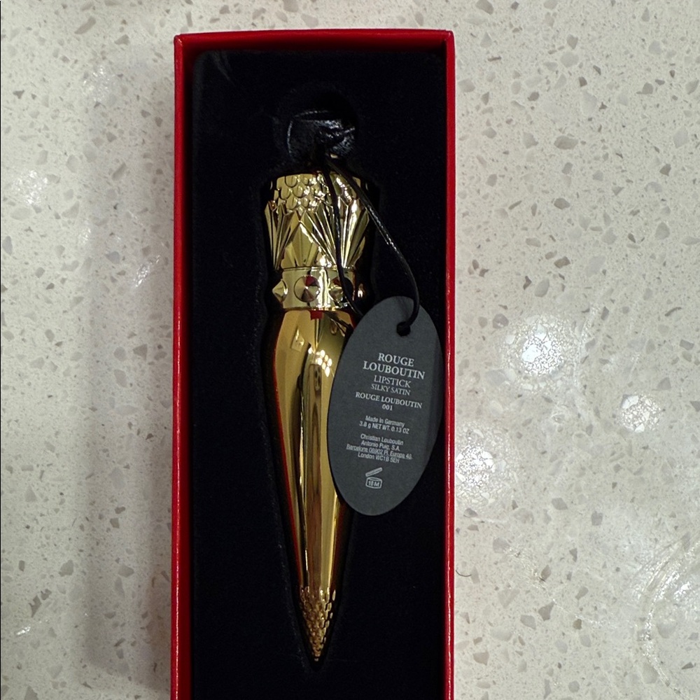 Christian Louboutin Gold Lipstick in Red Packaging - Picture 2 of 7